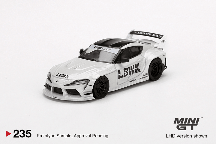 Mini GT - LB Works Toyota GR Supra - White - Top CollectiblesDiecastMini GT