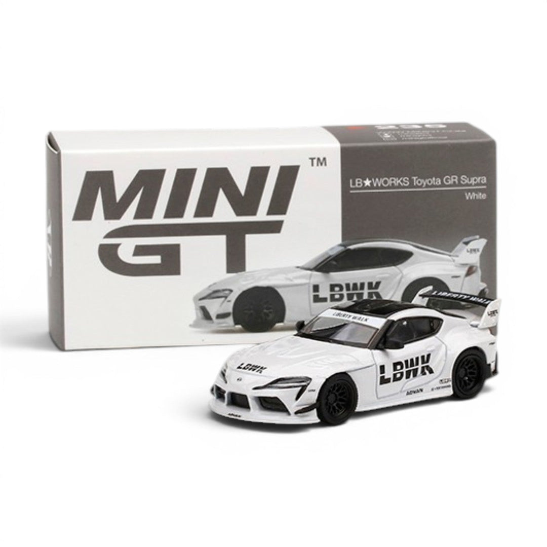 Mini GT - LB Works Toyota GR Supra - White - Top CollectiblesDiecastMini GT