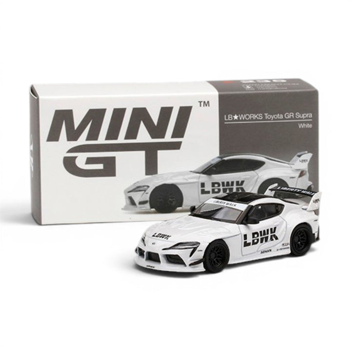 Mini GT - LB Works Toyota GR Supra - White - Top CollectiblesDiecastMini GT