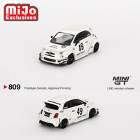 Mini GT - LB - WORKS x Abas Works ABARTH 595 - Gara White *Pre - Order* - Top CollectiblesDiecastMini GT