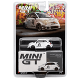 Mini GT - LB - WORKS x Abas Works ABARTH 595 - Gara White - Top CollectiblesDiecastMini GT