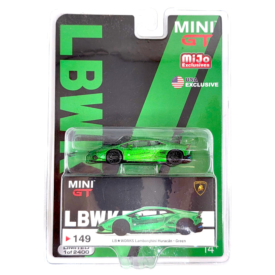 Mini GT - LB★WORKS Lamborghini Huracán - Green - Top CollectiblesDiecastMini GT