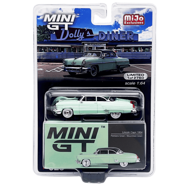 Mini GT - Lincoln Capri 1954 – Parklane Green / Bloomfield Green - Top CollectiblesDiecastMini GT
