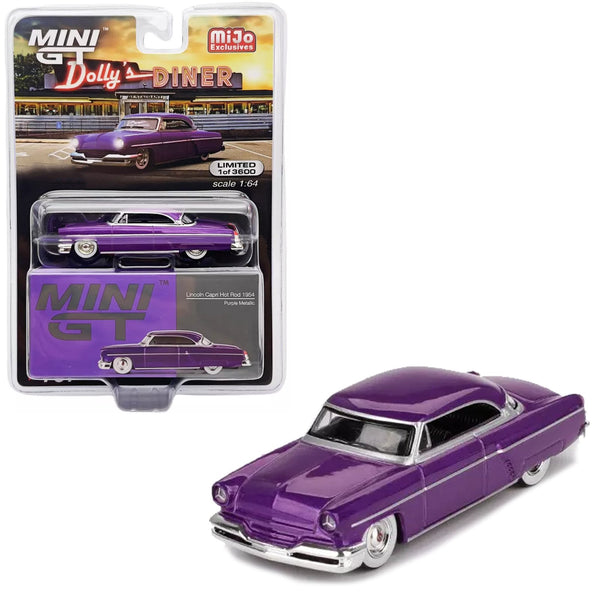 Mini GT - Lincoln Capri Hot Rod 1954 – Purple Metallic - Top CollectiblesDiecastMini GT