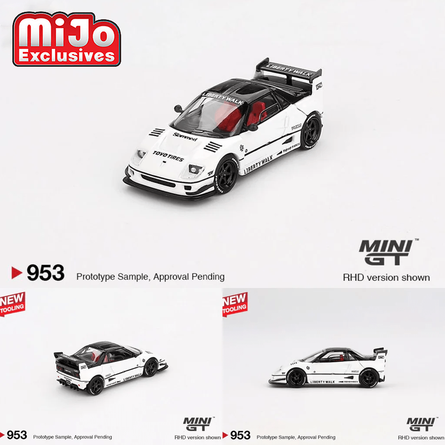 Mini GT - Mazda AZ - 1 Liberty Walk LB40 – White – 2024 Tokyo Auto Salon *Pre - Order* - Top CollectiblesDiecastMini GT