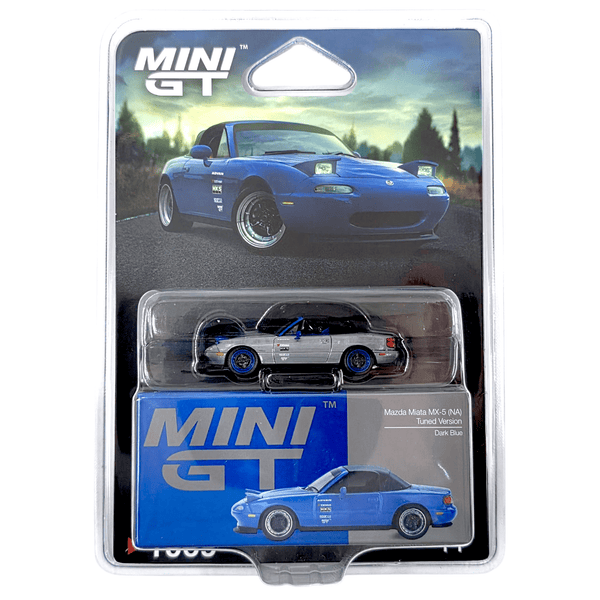 Mini GT - Mazda Miata MX - 5 (NA) Tuned Version - Dark Blue *Chase* - Top CollectiblesDiecastMini GT