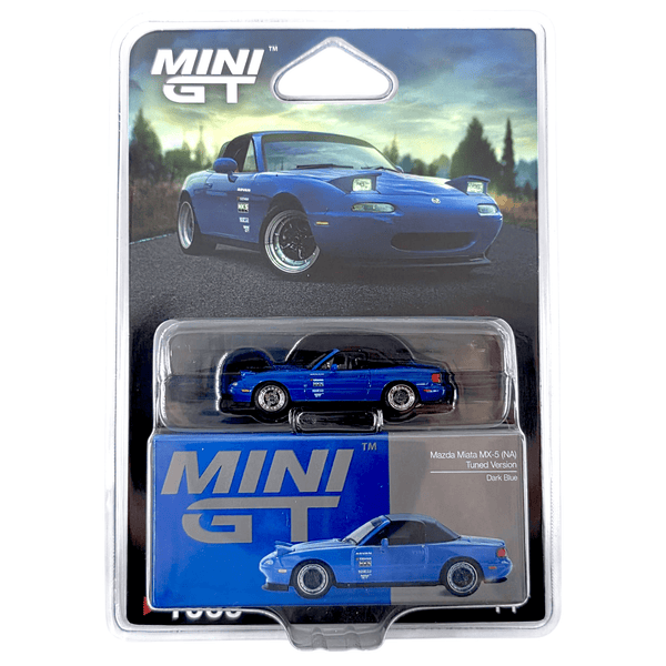 Mini GT - Mazda Miata MX - 5 (NA) Tuned Version - Dark Blue - Top CollectiblesDiecastMini GT