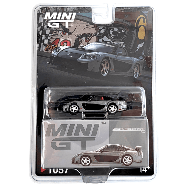 Mini GT - Mazda RX - 7 VeilSide Fortune7 - Grey - Top CollectiblesDiecastMini GT