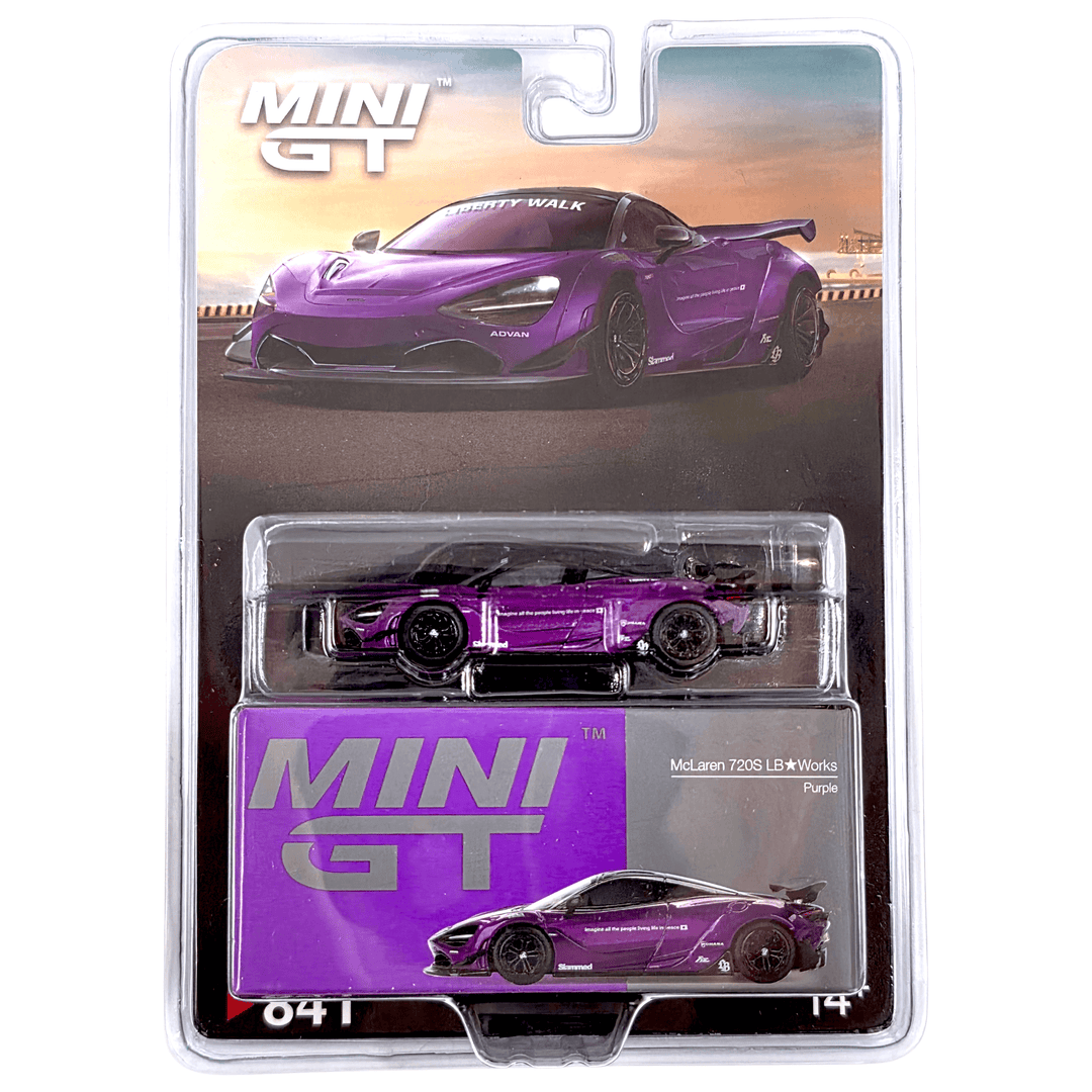 Mini GT - McLaren 720S LB - Works - Purple - Top CollectiblesDiecastMini GT