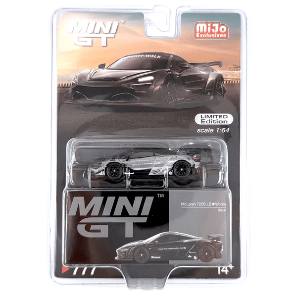 Mini GT - McLaren 720S LB★Works – Black *Chase* - Top CollectiblesDiecastMini GT