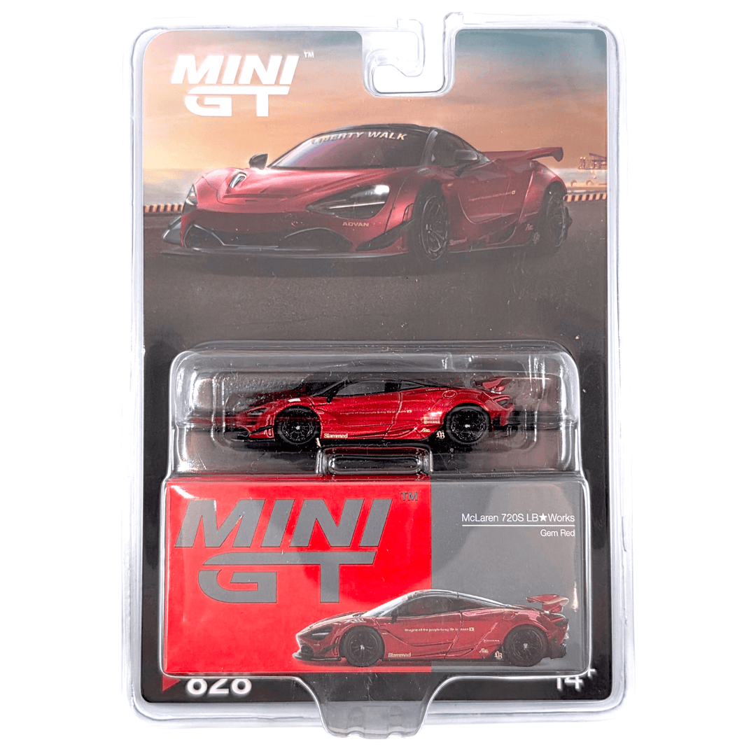 Mini GT - McLaren 720S LB★Works – Gem Red - Top CollectiblesDiecastMini GT
