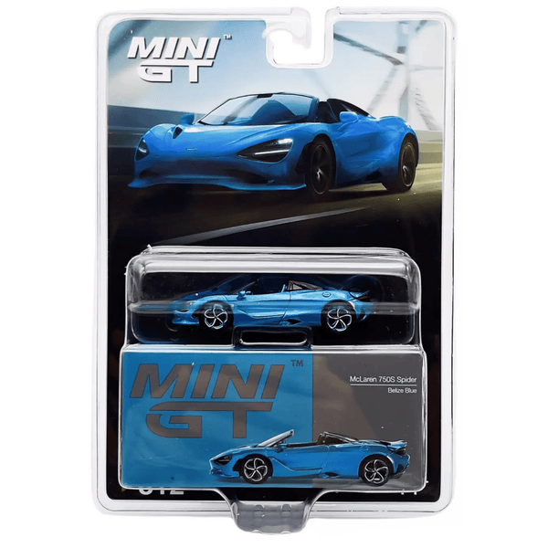 Mini GT - McLaren 750S Spider - Belize Blue *Chase* - Top CollectiblesDiecastMini GT