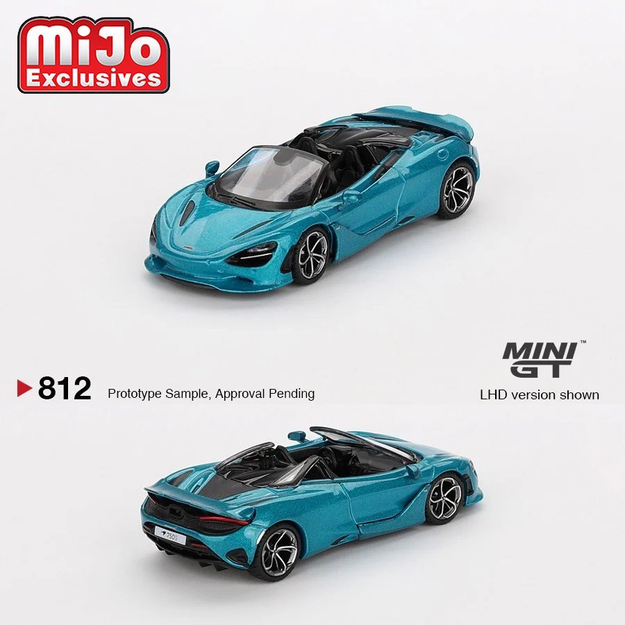 Mini GT - McLaren 750S Spider - Belize Blue - Top CollectiblesDiecastMini GT