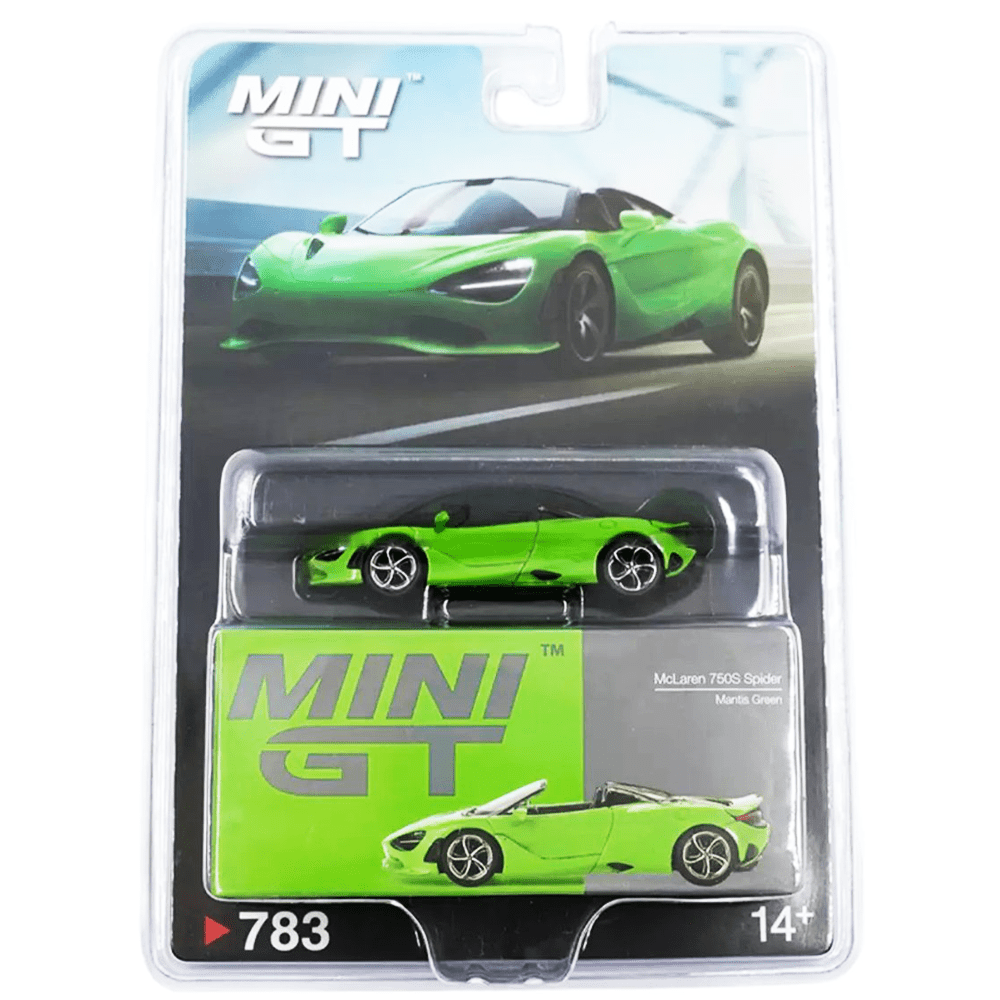 Mini GT - McLaren 750S Spider – Mantis Green - Top CollectiblesDiecastMini GT