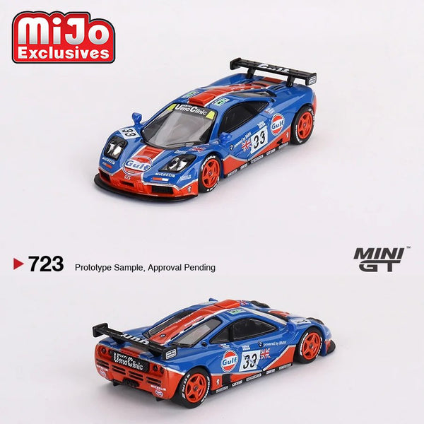 Mini GT - McLaren F1 GTR #33 1996 Le Mans 24Hr - Gulf Blue *Pre - Order* - Top CollectiblesDiecastMini GT