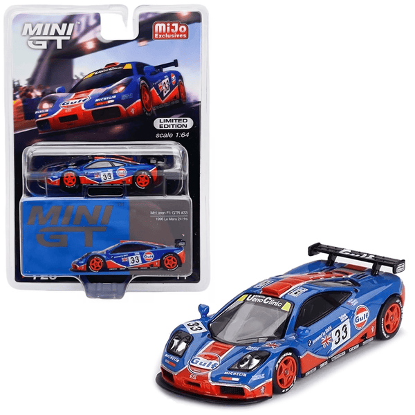 Mini GT - McLaren F1 GTR #33 1996 Le Mans 24Hr - Gulf Blue - Top CollectiblesDiecastMini GT