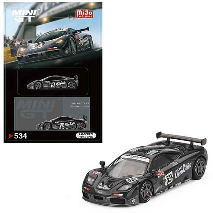 Mini GT - McLaren F1 GTR 59 1995 Le Mans 24Hr Winner - Black - Top CollectiblesDiecastMini GT