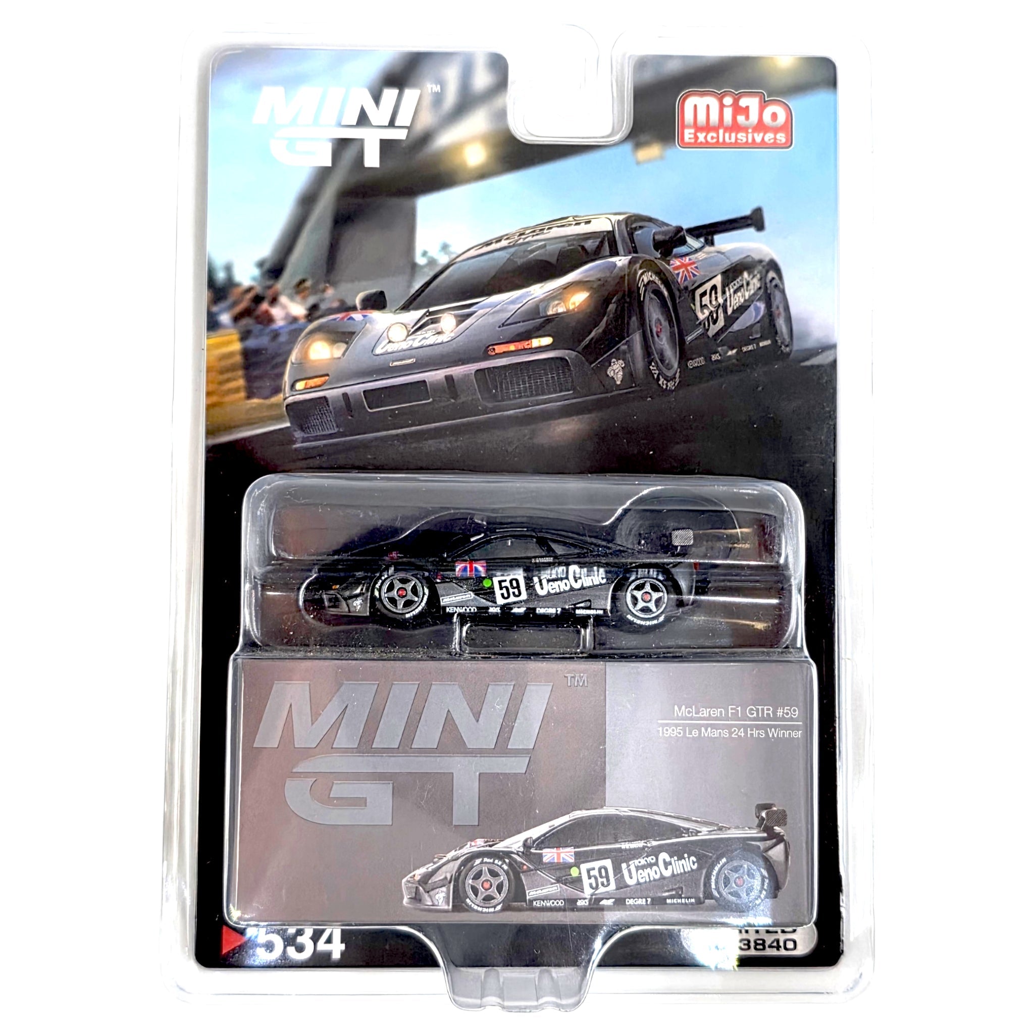 Mini GT - McLaren F1 GTR #59 1995 Le Mans 24Hr Winner - Black