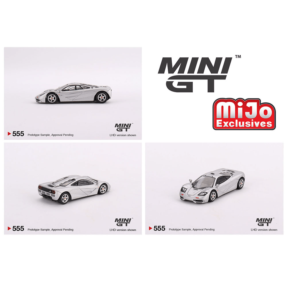 Mini GT - McLaren F1 - Magnesium Silver - Top CollectiblesDiecastMini GT