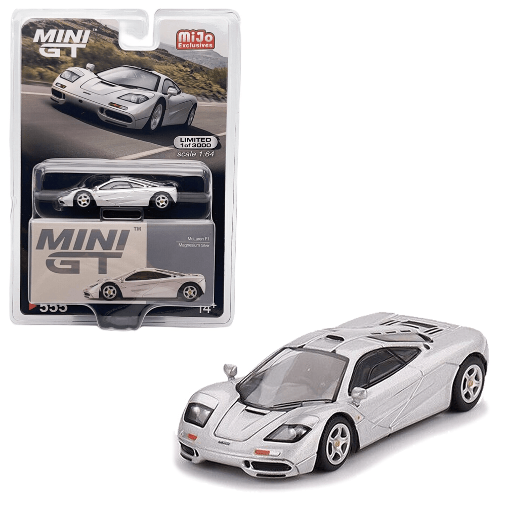 Mini GT - McLaren F1 - Magnesium Silver - Top CollectiblesDiecastMini GT
