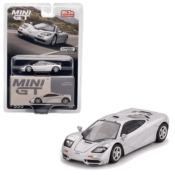 Mini GT - McLaren F1 - Magnesium Silver - Top CollectiblesDiecastMini GT