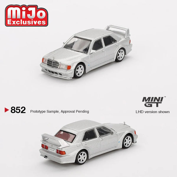 Mini GT - Mercedes - Benz 190E 2.5 - 16 Evolution II – Astral Silver *Pre - Order* - Top CollectiblesDiecastMini GT