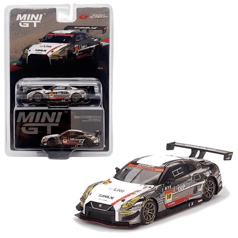 Mini GT - Nissan GT-R Nismo GT3 10 - "Tanax Gainer GT-R" Gainer Super GT 2022 Series - Top CollectiblesDiecastMini GT