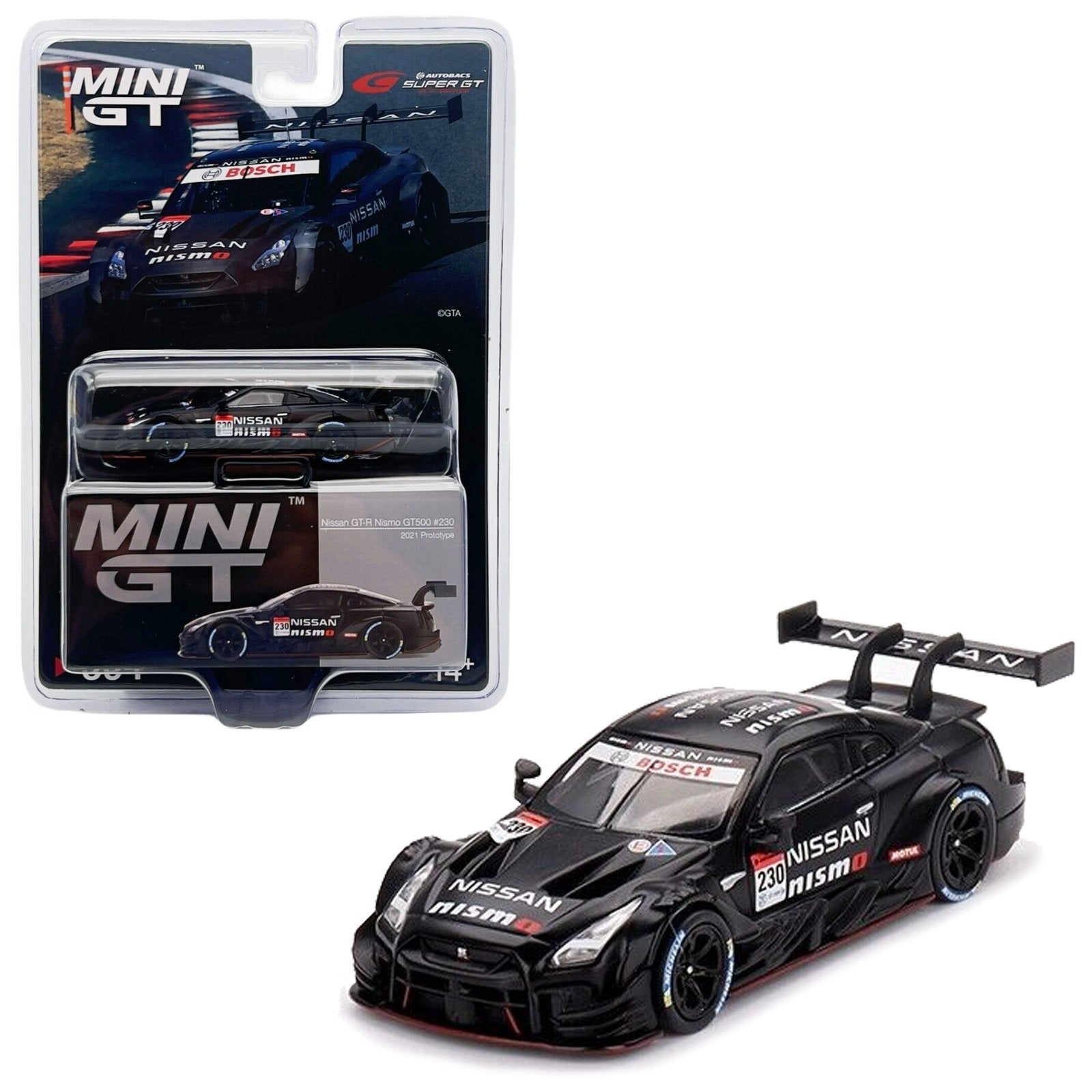 Mini GT - Nissan GT-R Nismo GT500 #230 - 2021 Prototype – Top