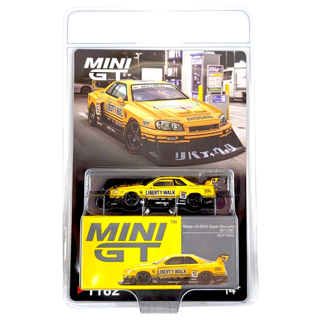 Mini GT - Nissan LB-ER34 Super Silhouette SKYLINE Sport Yellow - Top CollectiblesDiecastMini GT