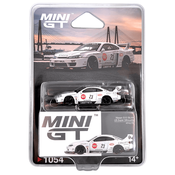 Mini GT - Nissan LB - Super Silhouette S15 SILVIA ATHLETE – White - Top CollectiblesDiecastMini GT