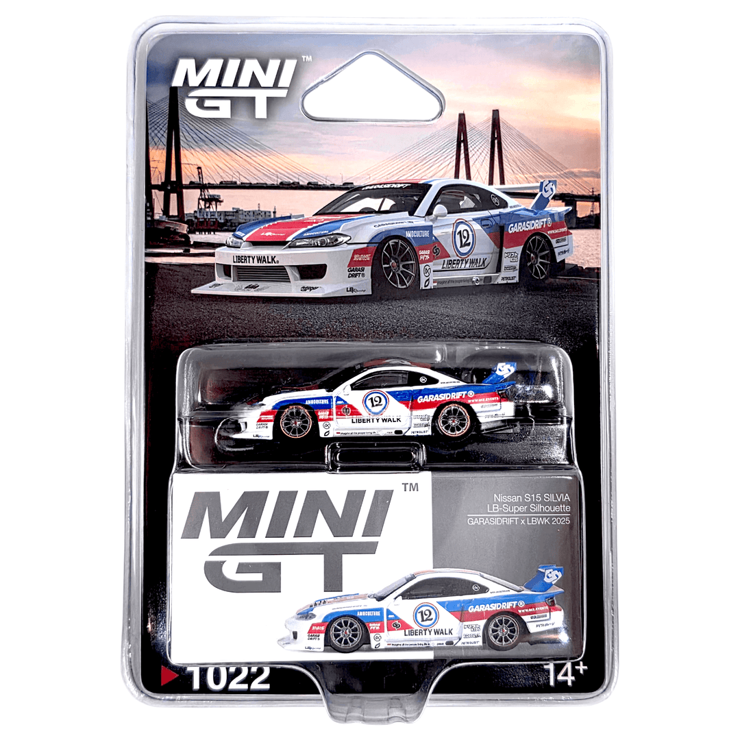 Mini GT - Nissan LB - Super Silhouette S15 SILVIA GARASIDRIFT x LBWK 2025 - Top CollectiblesDiecastMini GT