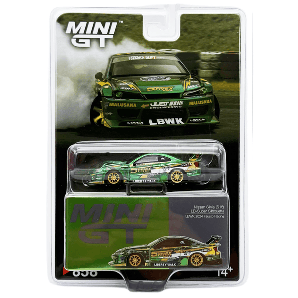 Mini GT - Nissan LB - Super Silhouette S15 SILVIA LBWK - 2024 Fausto Racing - Top CollectiblesDiecastMini GT