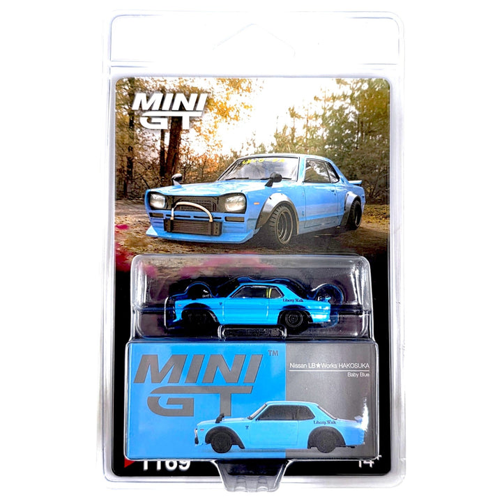Mini GT - Nissan LB★Works HAKOSUKA – Baby Blue - Top CollectiblesDiecastMini GT