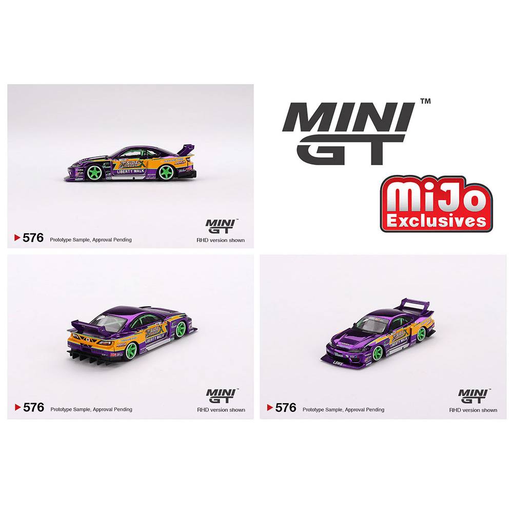 Mini GT - Nissan S15 Silvia LB-Super Silhouette 555 - 2022 Formula Drift Japan - Top CollectiblesDiecastMini GT