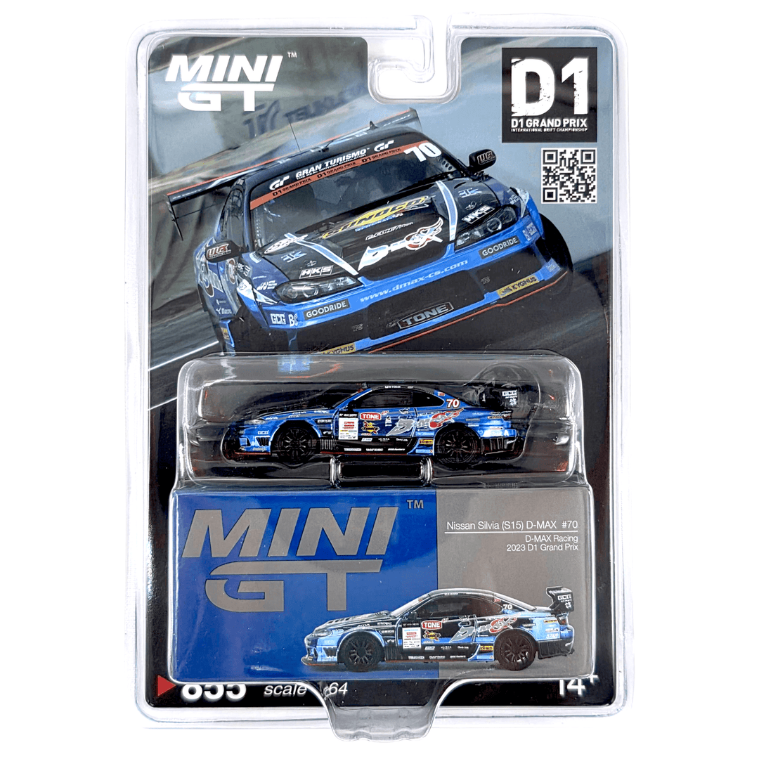 Mini GT - Nissan Silvia (S15) D - MAX 70 - D - MAX Racing 2023 D1 Grand Prix Limited Edition - Japan Exclusive - Top CollectiblesDiecastMini GT