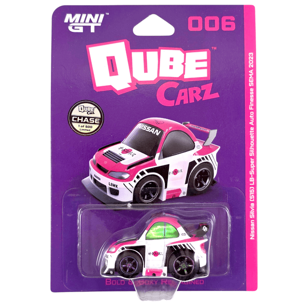Mini GT - Nissan Silvia (S15) LB - Super Silhouette Auto Finesse SEMA 2023 - 2025 QubeCarz Series *Chase* - Top CollectiblesDiecastMini GT