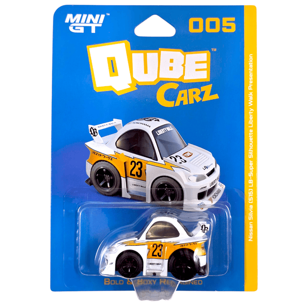 Mini GT - Nissan Silvia (S15) LB - Super Silhouette Liberty Walk Presentation - 2025 QubeCarz Series - Top CollectiblesDiecastMini GT