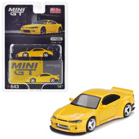 Mini GT - Nissan Silvia (S15) Rocket Bunny - Bronze Yellow - Top CollectiblesDiecastMini GT