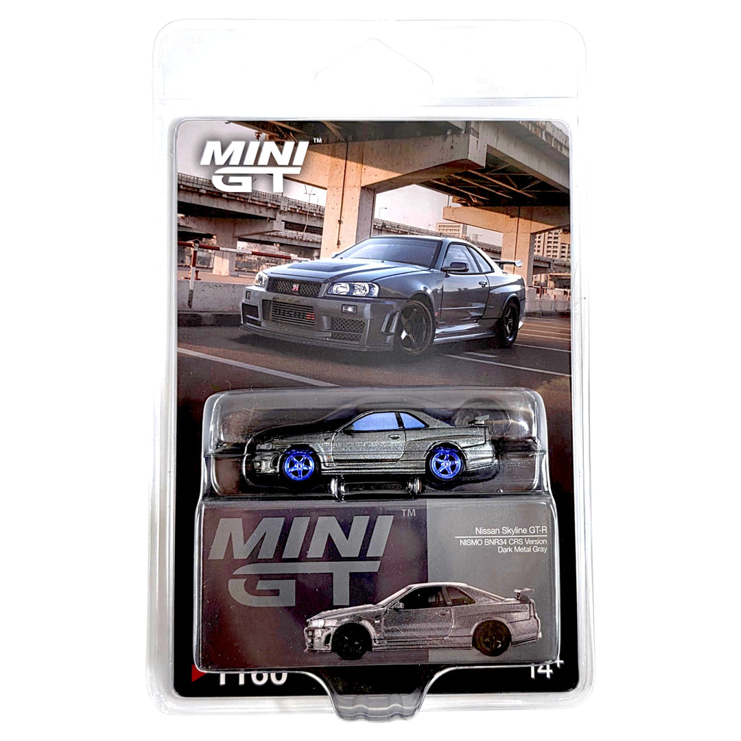 Mini GT - Nissan Skyline GT-R Dark Metal Gray (NISMO BNR34 CRS Version) *Chase* - Top CollectiblesDiecastMini GT