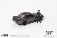 Mini GT - Nissan Skyline GT - R (R32) Nismo Gunmetal W/ Matsuda Figure – Tsugio Matsuda Collection *Pre - Order* - Top CollectiblesDiecastMini GT