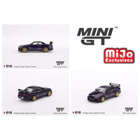 Mini GT - Nissan Skyline GT - R (R34) Tommykaira R - Z - Midnight Purple - Top CollectiblesDiecastMini GT