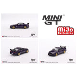 Mini GT - Nissan Skyline GT - R (R34) Tommykaira R - Z - Midnight Purple - Top CollectiblesDiecastMini GT