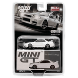 Mini GT - Nissan Skyline GT - R (R34) V - Spec II N1 - White - Top CollectiblesDiecastMini GT