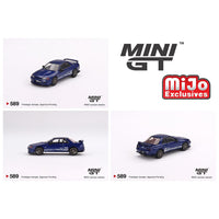 Mini GT - Nissan Skyline GT - R Top Secret VR32 - Metallic Blue - Top CollectiblesDiecastMini GT