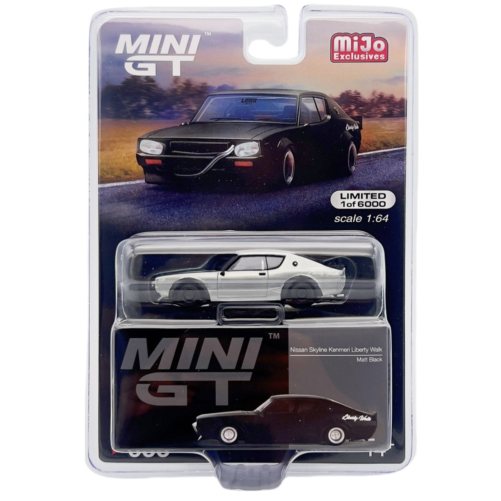 Mini GT - Nissan Skyline Kenmeri Liberty Walk - Matte Black *Chase