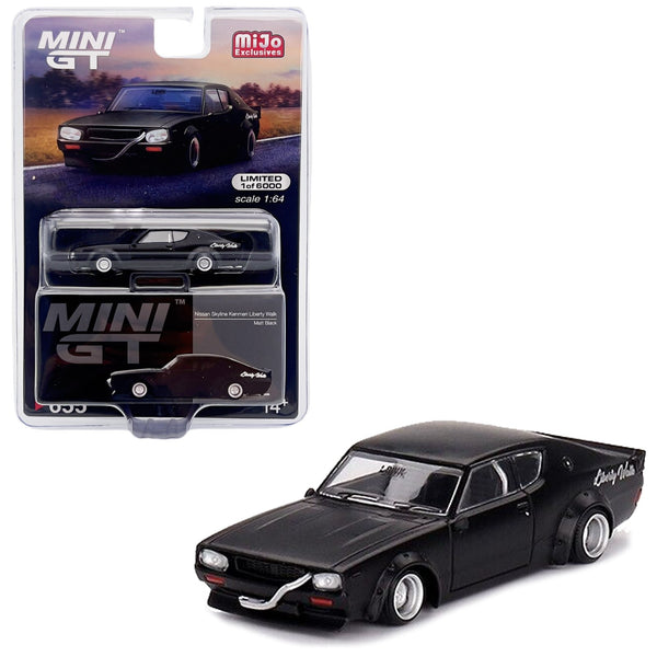 Mini GT - Nissan Skyline Kenmeri Liberty Walk - Matte Black - Top CollectiblesDiecastMini GT