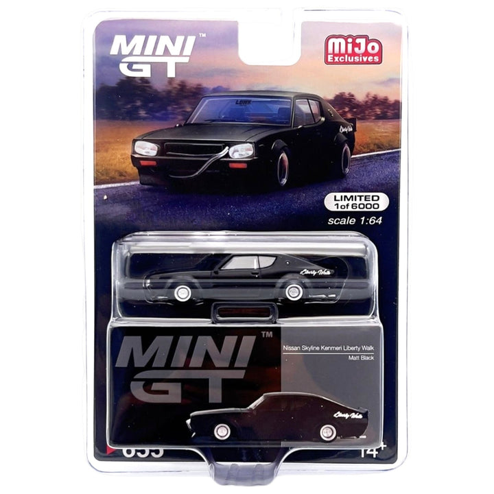 Mini GT - Nissan Skyline Kenmeri Liberty Walk - Matte Black - Top CollectiblesDiecastMini GT