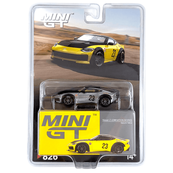 Mini GT - Nissan Z LB - NATION WORKS – Ikazuchi Yellow *Chase* - Top CollectiblesDiecastMini GT