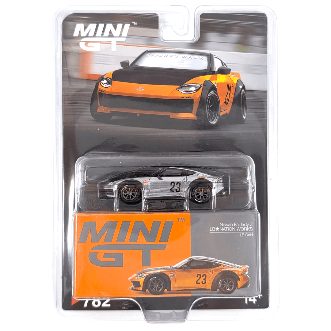 Mini GT - Nissan Z LB - NATION WORKS – LB Gold *Chase* - Top CollectiblesDiecastMini GT