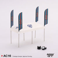 Mini GT - Paddock Service Tent Set - Martini Racing - Top CollectiblesDiecastMini GT